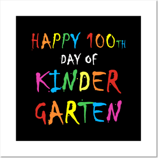 Happy 100th day of kindergarten gift Posters and Art